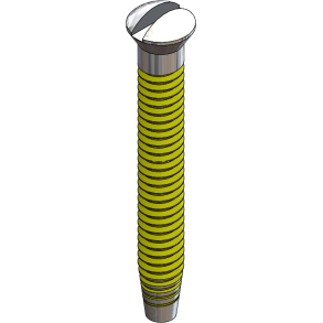 SCR:THRDSKR,COATED, 1.2 X 9.6 LG-25