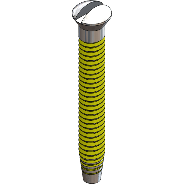 SCR:THRDSKR,COATED, 1.2 X 9.6 LG-25
