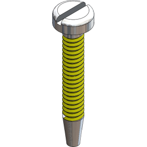 SCR:THRDSKR,COATED, 1.3 X 9.6 LG-125