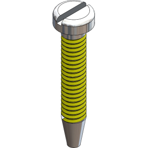 SCR:THRDSKR,COATED, 1.4 X 9.6 LG-125