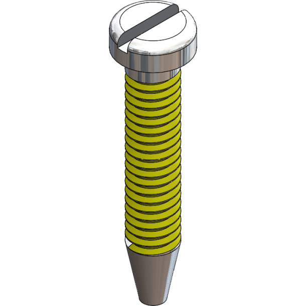 SCR:THRDSKR,COATED, 1.6 X 9.6 LG-25