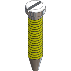 SCR:THRDSKR,COATED, 1.8 X 9.6 LG-25