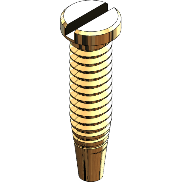 SCR:THREAD SEEKER,SPRING HNG,1.4DIA,GLD-125