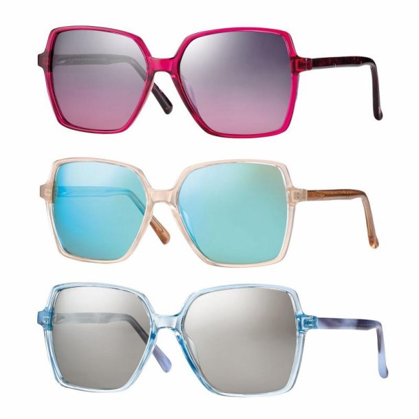 Kit of 3 TR90 sunglasseswith Acetate Temples