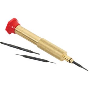 SM HEAD BRASS SCREWDRIVER W/ 3 BLADES