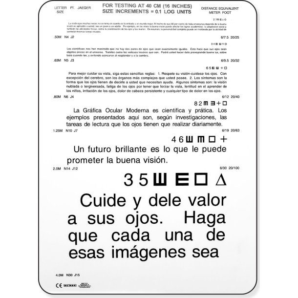 SPANISH READING CARD WITH METER NOTATION 5 1/4" X 8"""" PLAS"""