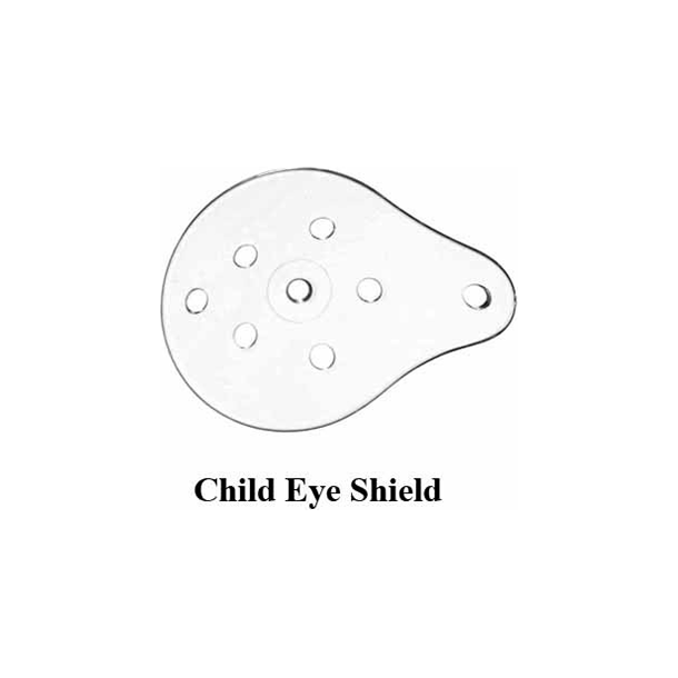 STANDARD CLEAR UNIVERSAL EYE SHIELD CHILD SIZE 12/PKG