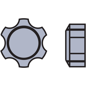 STAR NUT:1.3MM,SIL-25