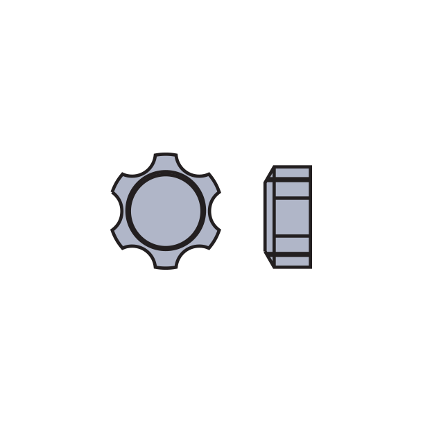 STAR NUT:1.4MM,SIL-125