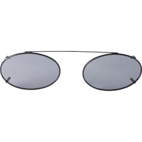 SUNCLIPS: LOW OVAL, 52MM, BLK/GRAY