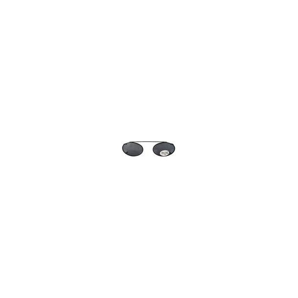 SUNCLIPS: LOW OVAL, 56MM, BLK/GRAY