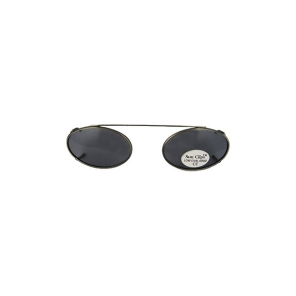 SUNCLIPS: LOW OVL,48MM,PWTR/GRY