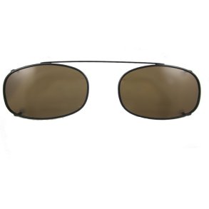 SUNCLIPS: OBLNG,46MM,BLK/BRN