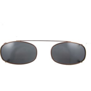 SUNCLIPS: OBLNG,46MM,BRONZE/GRY
