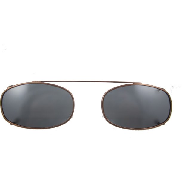 SUNCLIPS: OBLNG,46MM,BRONZE/GRY