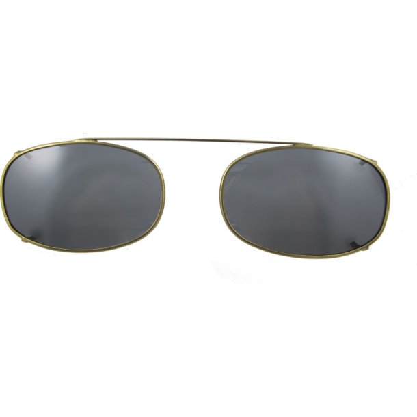 SUNCLIPS: OBLNG,50MM,ANT.GLD/GRY