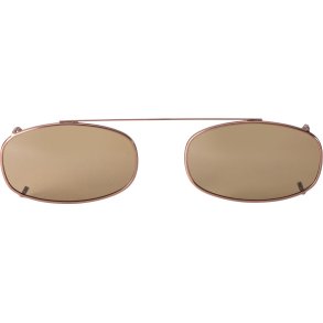 SUNCLIPS: OBLNG,50MM,BRONZE/BRN