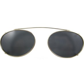 SUNCLIPS: OVL,44MM,GLD/GRY