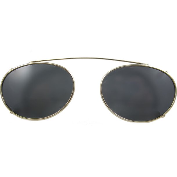 SUNCLIPS: OVL,44MM,GLD/GRY