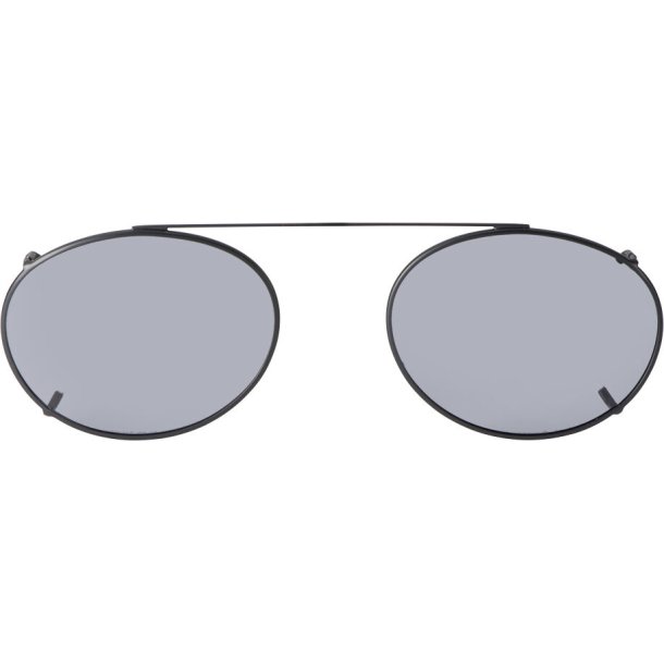 SUNCLIPS: OVL,50MM,BLK/GRY