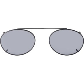 SUNCLIPS: OVL,52MM,BLK/GRY