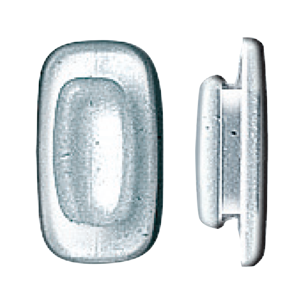 SYS-3 NOSE PADS 11MM PVC RECT - 10PR