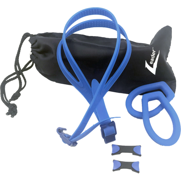 VANTAGE HEAD STRAP BLUE,NOSE BRIDGES, SIL. EYE CUPS W/POUCH