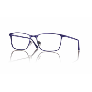 Metal frame with clip on Rectangular for men blue