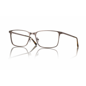 Metal frame with clip on Rectangular for men gunmetal 18mm bridge