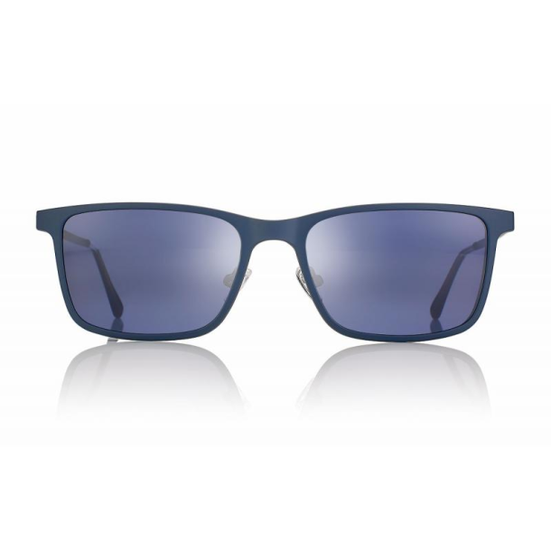 Matt Blue + Blue-Grey lenses 57 magnetic clip-on w/case