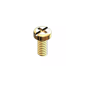 Dura-Tec Hinge/Eyewire Screws, Gold, 1.4D, 4.0LG, 2.5HD - 25 stk