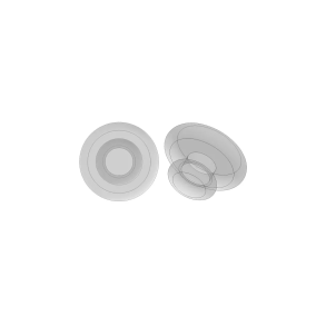 9mm Clear Slide-On Nose Pads - 5 par