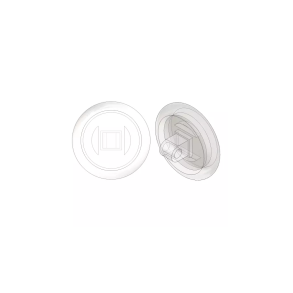9mm Screw-On Silicone Clear Nose Pads, 50 par