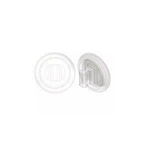 9mm Push-On Silicone Clear Nose Pads, 25 par