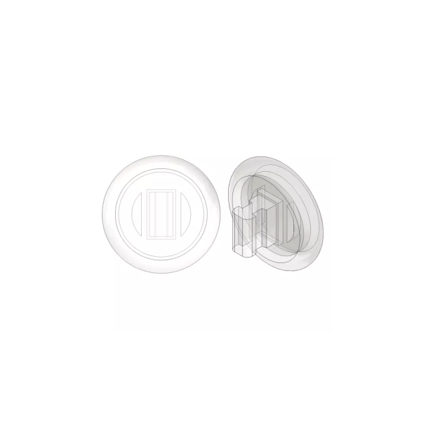 9mm Push-On Silicone Clear Nose Pads, 25 par