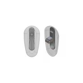 17mm Screw-on Silver Symmetrical soft silicone nosepads, 5 par - udg�et spar 20%