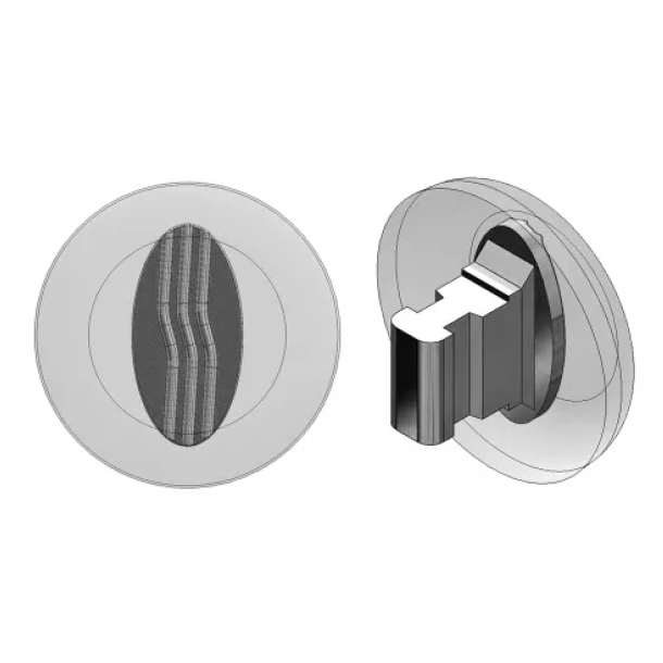 9mm Push-On Silver, Silicone, 5 par- udget spar 20%