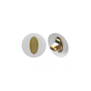 9mm Screw-On Gold, Silicone, 5 par