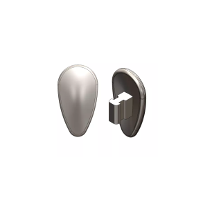 12mm Titanium Push-on Nosepad hypoallergenic, 3 par