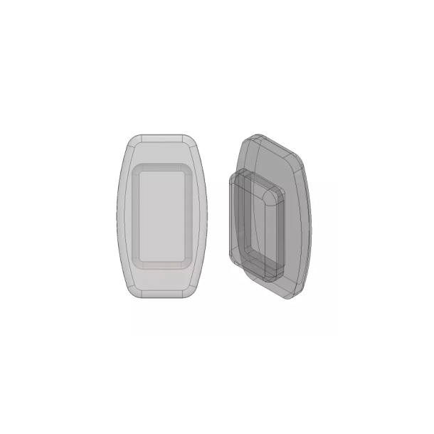 11mm Rectangular Silicone Nose Pads, 5 par