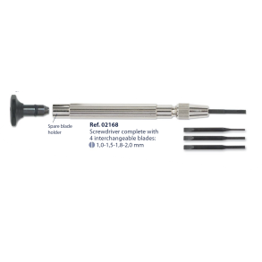 Heavy -Duty Screwdriver With Slot Plug-In Blades