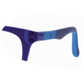 Spare temples matt blue 125 mm for Active Memory 