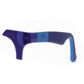 Spare temples matt blue 130 mm for Active Memory 