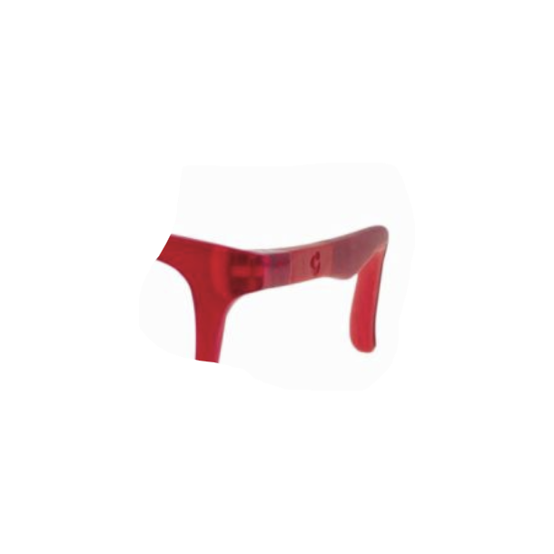 Spare temples matt red 125 mmfor Active Memory 