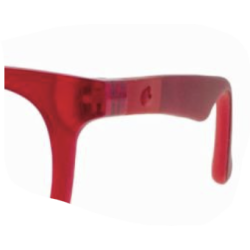 Spare temples matt red 130 mmfor Active Memory 