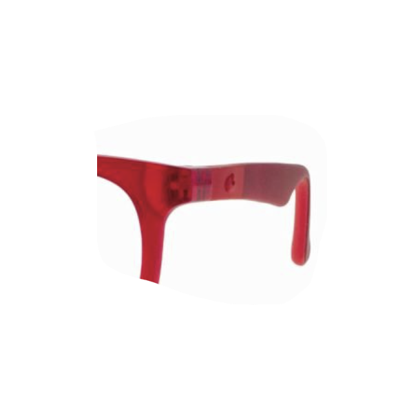Spare temples matt red 130 mmfor Active Memory 