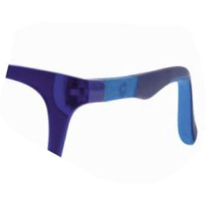 Spare temples matt red 130 mmfor Active Memory