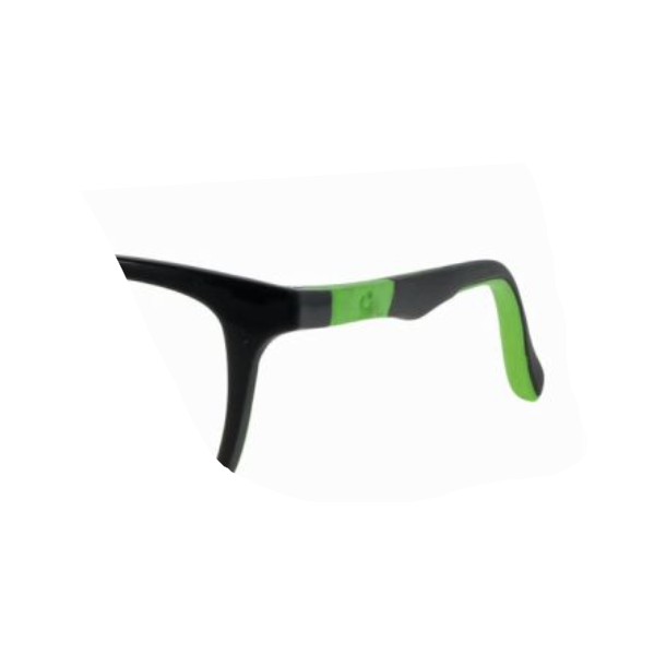 Spare temples mt black/green 125 mm Active Memory