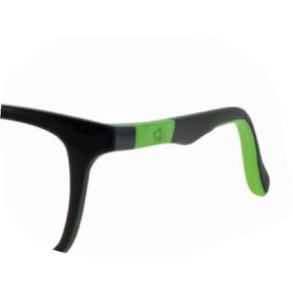 Spare temples mt black/green 130 mm Active Memory 