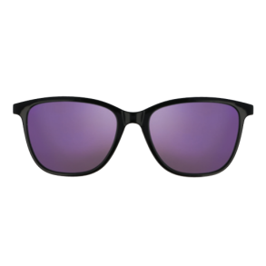Matt black/purple mirror lenses magn.clip-on 51